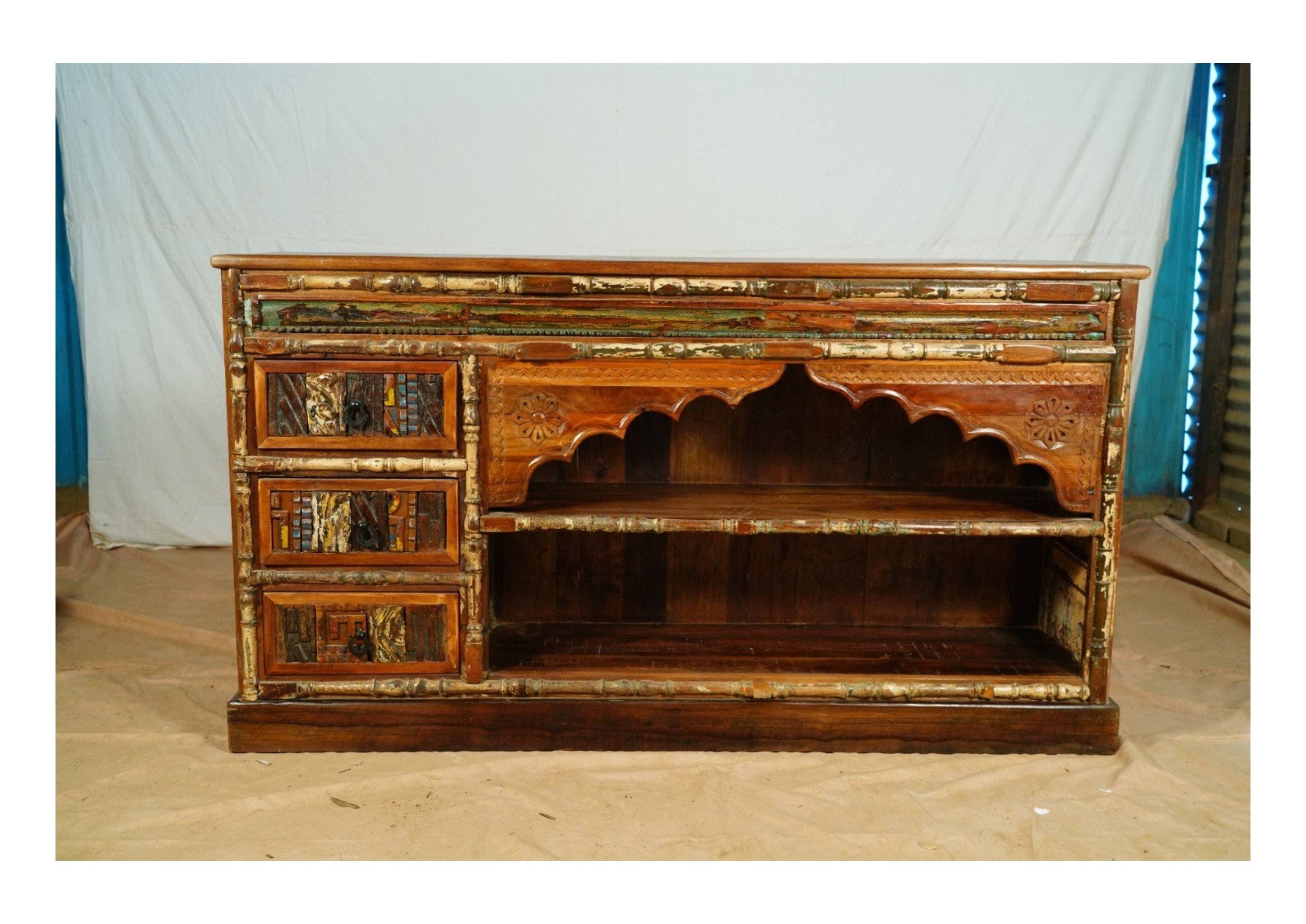 Hand-Carved Heritage Sideboard Console — image 1