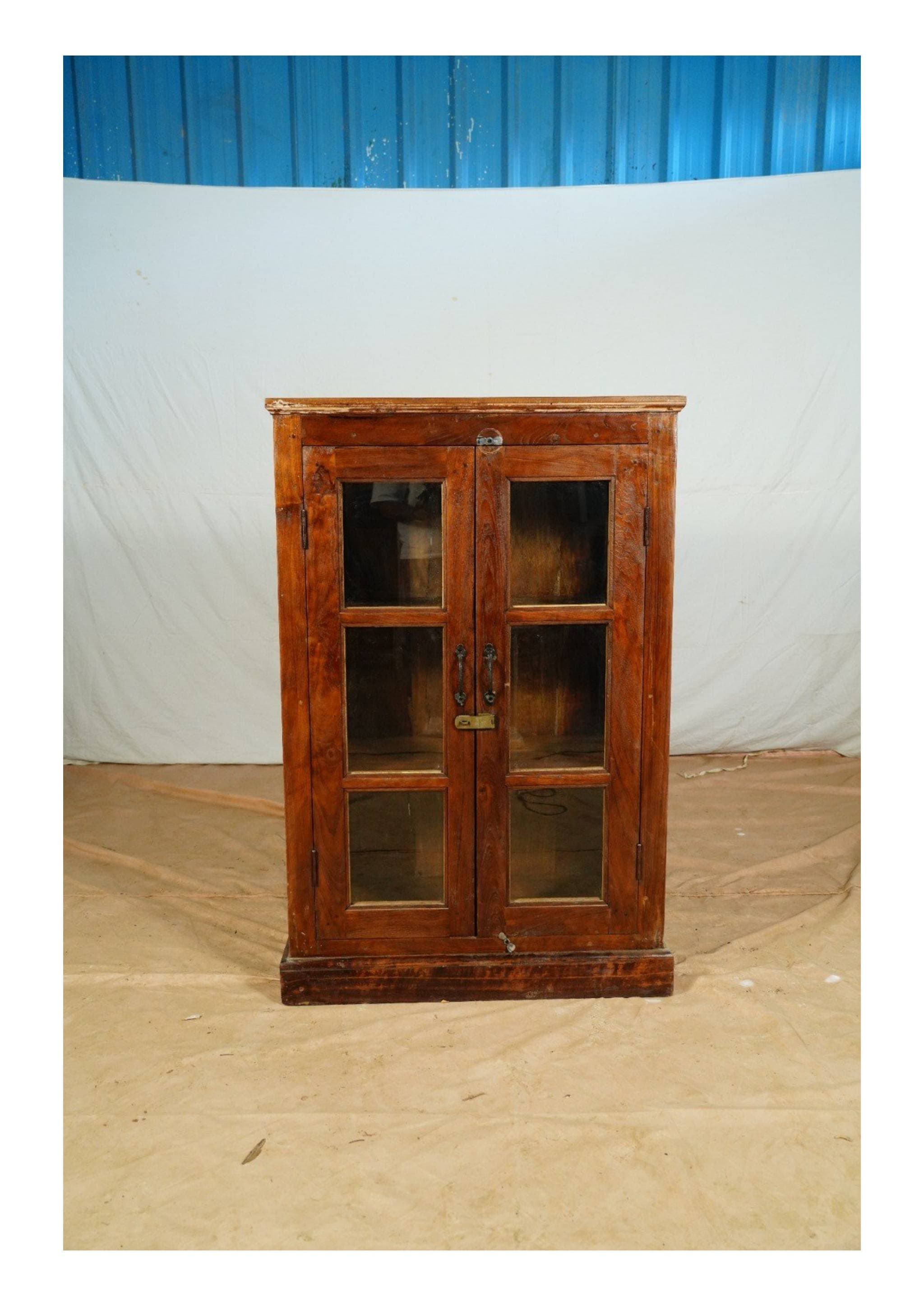 Classic Wooden Glass Display Cabinet — image 1